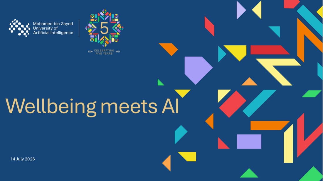 Title slide for the Wellbeing Meets AI workshop led by Klea Ziu